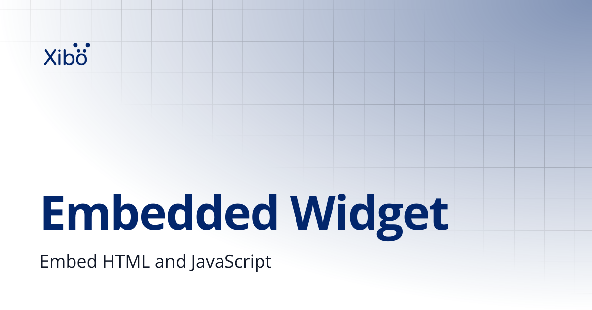 Embedded Widget | Knowledge Base | Xibo Docs